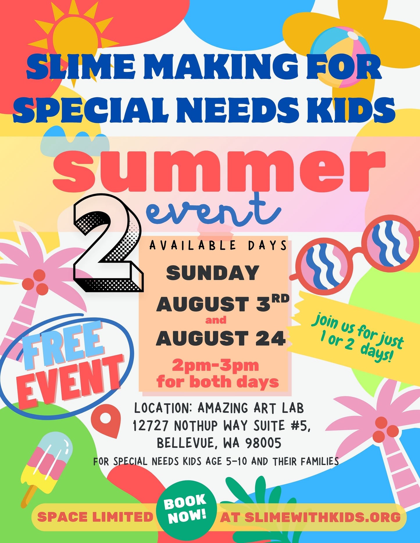 Free slime making for special needs children