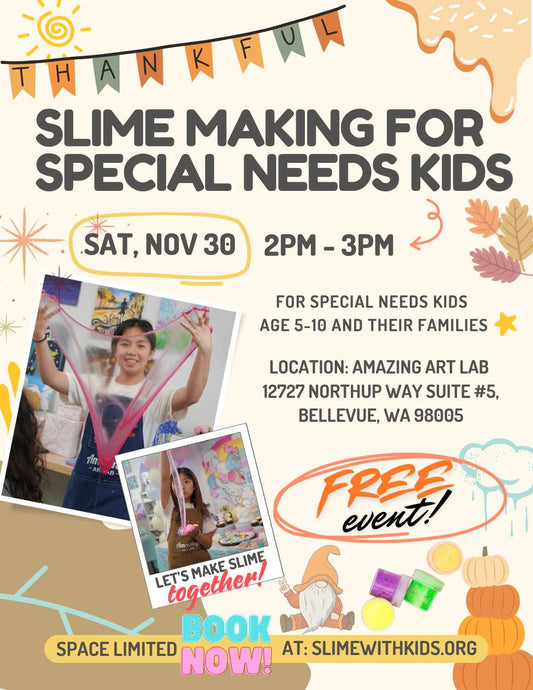 Free slime making for special needs children